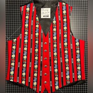Vintage Moschino Cheap and Chic Embellished Vest US Size 40